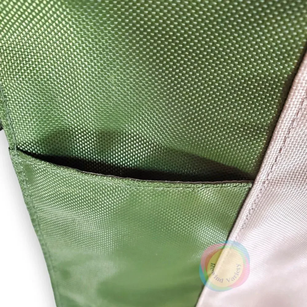 HP Green Cream Recycled Nylon Messenger Laptop Bag 16x12